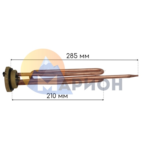 Нагревательный элемент RCT, G1-1/4, L210/170 петля, под анод M6, 2 кВт, 230 В